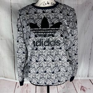 ADIDAS ZEBRA pullover sweatshirt women’s small